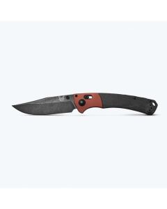 Benchmade 15080BK-04 Crooked River, DLC Black Magnacut Blade, Burnt Copper Bolster, Black Micarta Scales