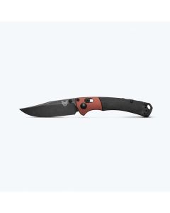 Benchmade 15085BK-04 Mini Crooked River, DLC Black Magnacut Blade, Burnt Copper Bolster, Black Micarta Scales
