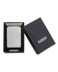 Zippo Engine Turned High Polish Chrome