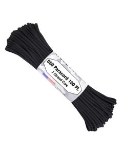Atwood 550 Cord Paracord 100ft - Black