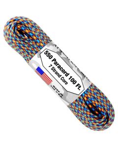 Atwood 550 Cord Paracord 100ft - Fire & Ice