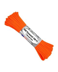 Atwood 550 Cord Paracord 100ft - Neon Orange
