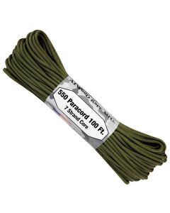 Atwood 550 Cord Paracord 100ft - Olive Drab