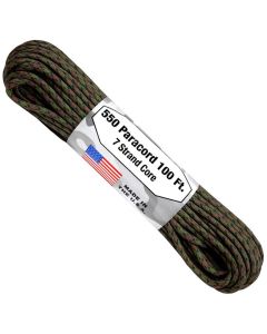 Atwood 550 Cord Paracord 100ft - Wetland