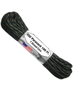 Atwood 550 Cord Paracord 100ft - Woodland