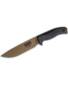 ESEE Knives ESEE-6PDE-001 Dark Earth blade and Black 3D Machined G10 Handle