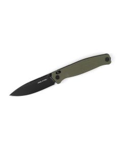Real Steel Huginn Olive Drab G10 Scales, VG10 Black Blade, Slide Lock