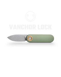 Vosteed Corgi V, Vanchor Lock, Sanvik 14C28N Blade, Green Aluminum Handle - A3702