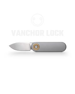 Vosteed Corgi V, Vanchor Lock, Sanvik 14C28N Blade, Grey Aluminum Handle - A3703