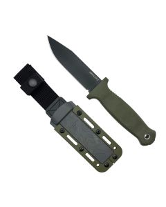 Demko Knives Armiger 4, OD Green Handle, 80Cr2V Clip Point Blade