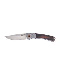 Benchmade 15085-2 Crooked River Mini Axis Folding Knife wood scales