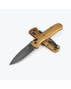 Benchmade 535BK-07 Bugout, Burnt Brass Aluminium Scales, Böhler M390 Blade Steel