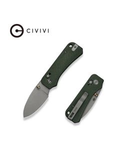 Civivi Baby Banter 2, Crossbar Lock, Green Micarta Handle, Nitro-V Blade C23074-3