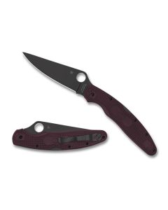 Spyderco Police 4 Lightweight Micro-Melt PD#1 Black Blade ~ C07BGBK4