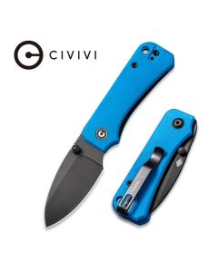 Civivi Baby Banter Nitro-V Stonewashed Black Blade, Blue G10 Handles