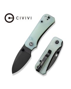 Civivi Baby Banter Nitro-V Stonewashed Black Blade, Natural G10 Handles