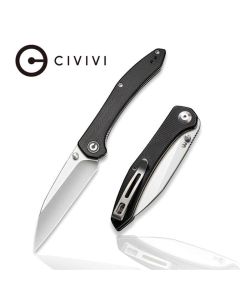 CIVIVI Knives Dylan Mallery Hadros, Wharncliffe Blade, Black Micarta Handles ~ C20004-1