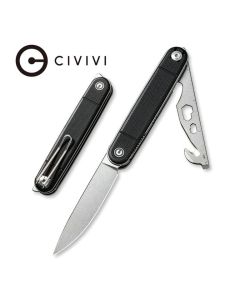 CIVIVI Knives Crit Front Flipper, G10 Handle, Nitro-V blade steel with Multi-Tool blade ~ C20014F-1