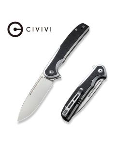 CIVIVI Knives Voltaic Flipper Knife Stainless Steel Handle w/ G10 inlay, 14C28N Blade steel ~ C20060-2