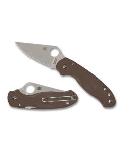 Spyderco Para 3 Lightweight Brown CPM 15V SPRINT RUN ~ C223BN15V