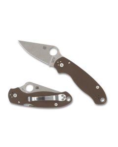 Spyderco Para 3 Brown G10, CPM 15V Blade Steel, SPRINT RUN ~ C223GBN15V