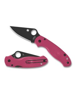 Spyderco Para 3 Lightweight Pink Black Blade ~ C223PNBK 
