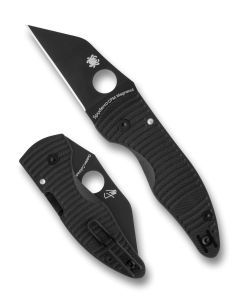 Spyderco MicroJimbo Salt, Black G10 Scales, Black DLC Magnacut Blade Steel ~ C264GMCBKP