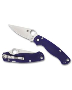 Spyderco Para Military 2 Dark Blue G-10, CPM S110V Blade Steel ~ C81GPDBL2