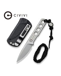 CIVIVI Knives Circulus Fixed Blade, Stonewash Finish ~ C22012-2