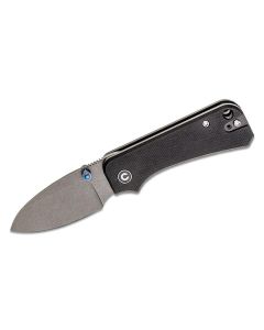 Civivi Baby Banter Nitro-V Stonewashed Blade, Black G10 Handles