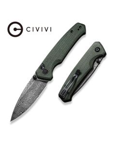  CIVIVI Knives Altus, Damascus Blade, Micarta Handles ~ C20076-DS1