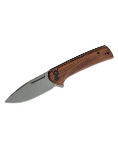  CIVIVI Knives Conspirator Flipper, Nitro-V Stonewashed Blade, Cuibourtia Wood Handles ~ C21006-3