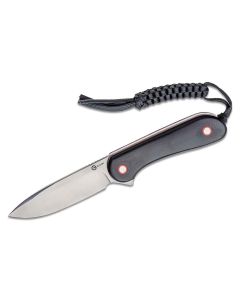 CIVIVI Knives C2104A Elementum Fixed Blade, Satin Blade, G10 Handles, Leather Sheath