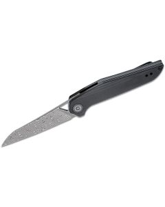 CIVIVI Knives C905DS Mckenna Front Flipper, Damascus Blade, Black G10 Handles