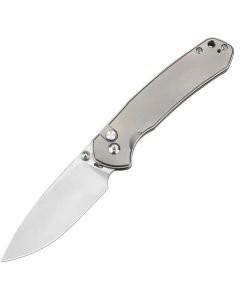 CJRB Large Pyrite, AR-RPM9 Blade steel, Titanium Handles, Button Lock ~ J1925L-TI