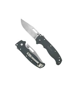 Demko Knives AD20.5 Shark Lock, Grey Grivory Handles, AUS10 Clip Point Blade