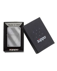 Zippo Diagonal Weave Chrome Lighter 28182