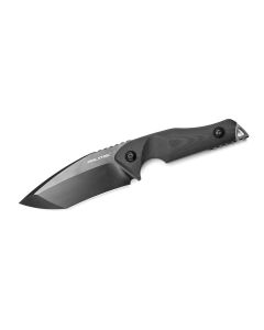 Real Steel Doppler Black Handle with Red Liners and Black PVD Blade