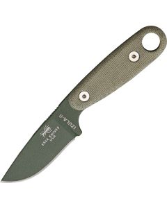 ESEE Knives IZULA-II-OD Olive Drab Blade, Micarta Handles, Black Sheath with Kit