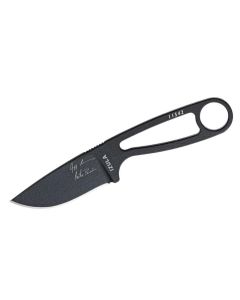 ESEE Knives IZULA-BS, Signature Edition, Black Blade, Black Sheath