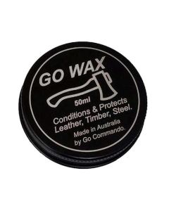 Go Wax Conditions & Protects Timber, Leather, Steel, Made in Australia, 50ml Tin