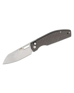 CJRB Ekko, AR-RPM9 Blade steel, Carbon Fibre Handles, Button Lock ~ J1929-BCF