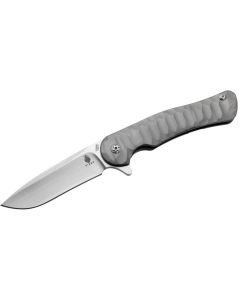 Kizer Ki5466A1 Dukes Flipper Knife Grey Titanium 