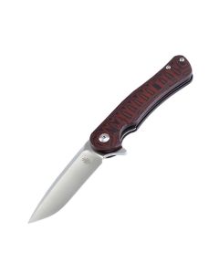 Kizer KIV3466N2 DUKES Flipper BOHLER N690 blade with Red & Black G-10 scales folding knife