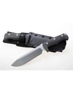 LionSteel M7 Fixed Blade, Black Micarta Handles, Sleipner Blade Steel