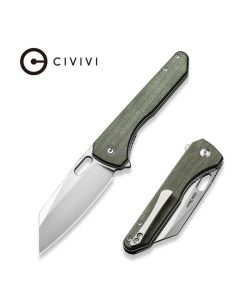 CIVIVI Knives Nugz Flipper, Micarta Handles, 14C28N Blade Steel C23060-2