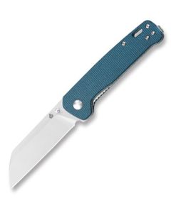 QSP Penguin, Blue Micarta Scales, D2 Sheepsfoot Blade Blade ~ QS130-H
