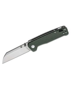 QSP Penguin, Olive Green Micarta Scales, D2 Sheepsfoot Blade Blade ~ QS130-C