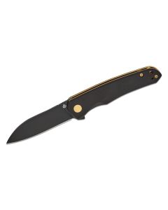 QSP Otter Black G10 Handle, Black 14C28N Blade - QS140-C2