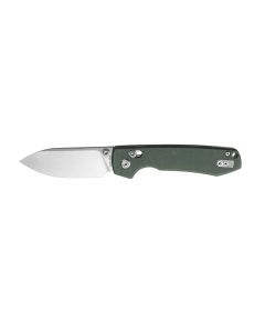 Vosteed Raccoon Crossbar Lock, 14C28N Blade Steel, Green Micarta Handle - A0503